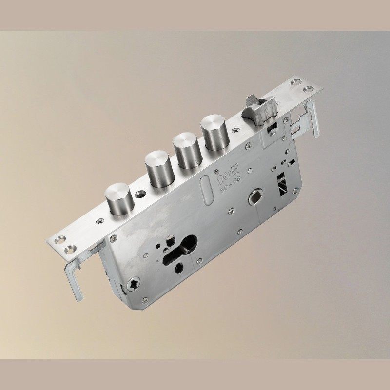 90深度智能指纹密码锁二段全自动通用型不锈钢 活活 08锁体