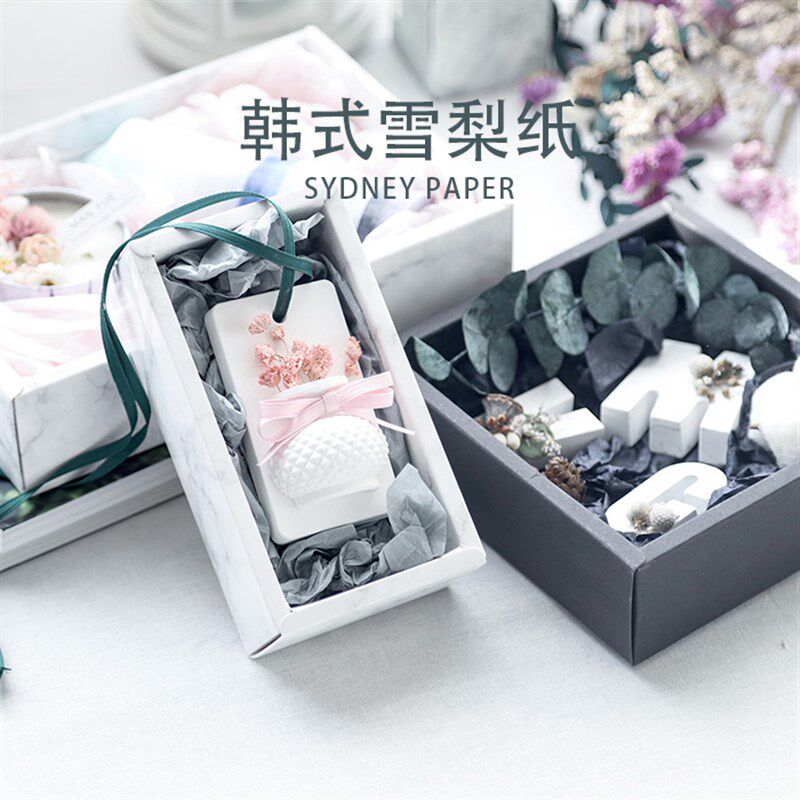 蔓玥 韩式雪梨纸DIY手工香薰蜡烛蜡片包装纸填充物38张/包