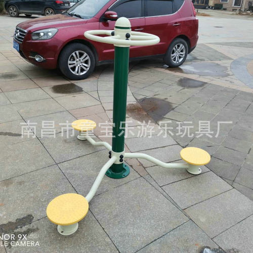 小区健身器材塑木室外户外健身器材用品组合双人太空漫步机批发
