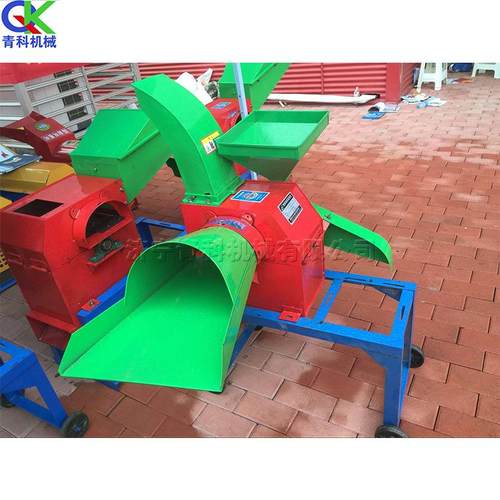 干湿两用铡草粉碎机 牛羊饲料粉碎铡草机 高喷铡草揉丝粉碎一体机