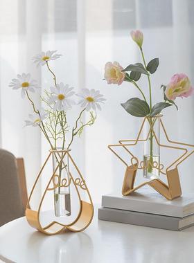 北欧ins风创意水培玻璃试管花瓶桌面摆件客厅餐桌装饰工艺品