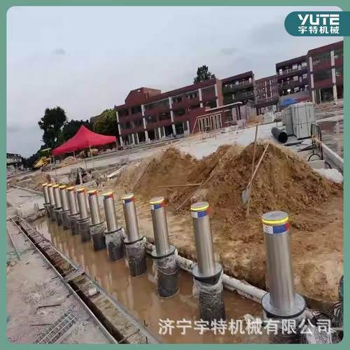 不锈钢全半自动升降柱学校安防路障多功能全自动升降路桩