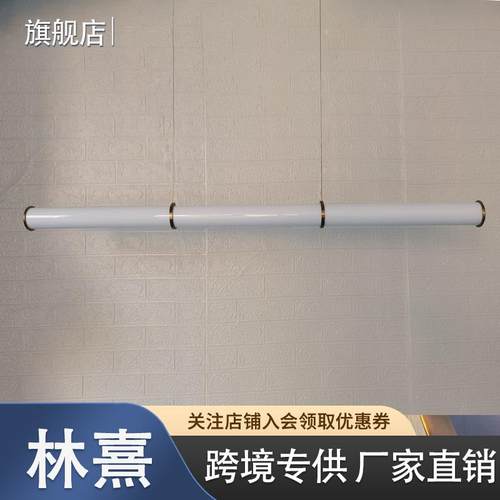 led办公室长条吊灯现代简约设计师工作室极简餐厅吧台岛台灯家居
