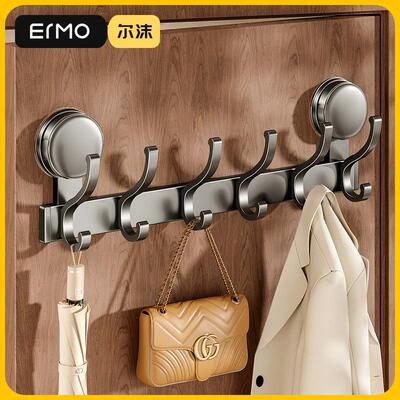 吸盘门后挂钩免打孔强力承重厨房浴室粘钩入户门置物架挂衣架收纳