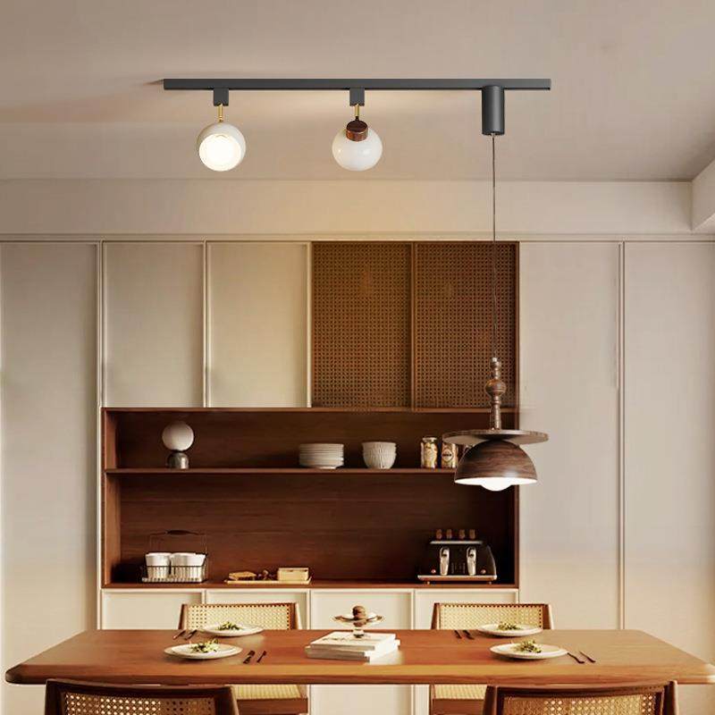 新款复古中古风餐厅吊灯明装可移动轨道奶油风吧台书房饭厅灯具,家装灯饰光源,智能吊灯,淘宝优惠券,粉丝福利购,淘宝优惠卷