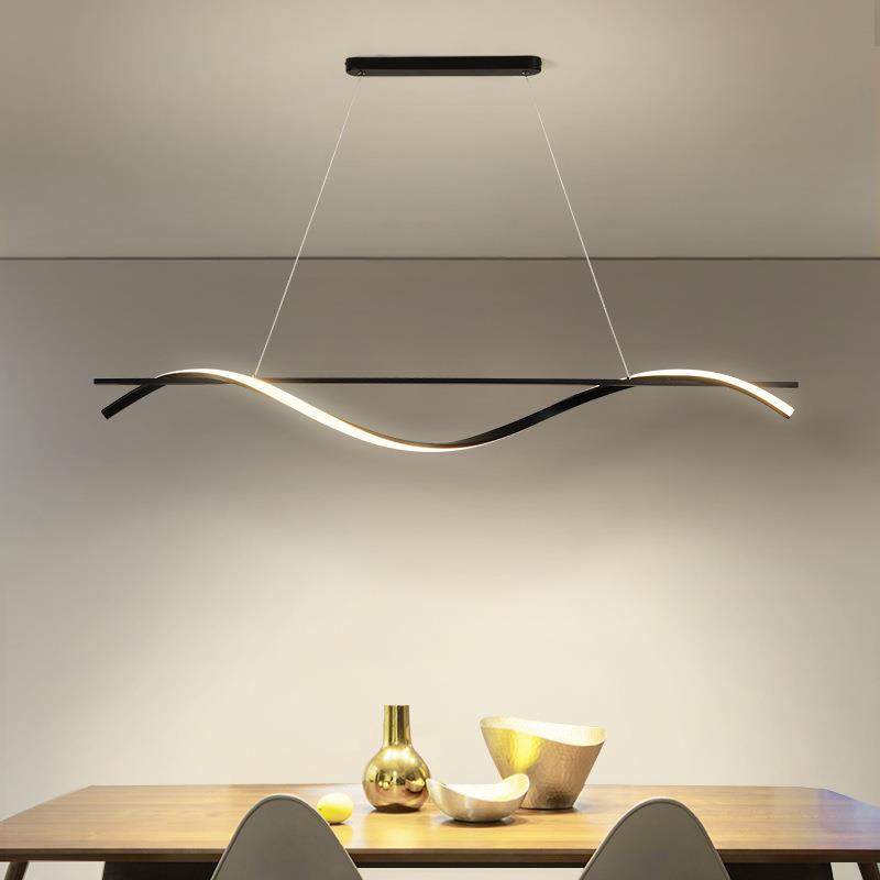 北欧浪漫餐厅吊灯 现代简约饭厅吧台灯创意设计个性前台LED长条灯,家装灯饰光源,智能吊灯,淘宝优惠券,粉丝福利购,淘宝优惠卷