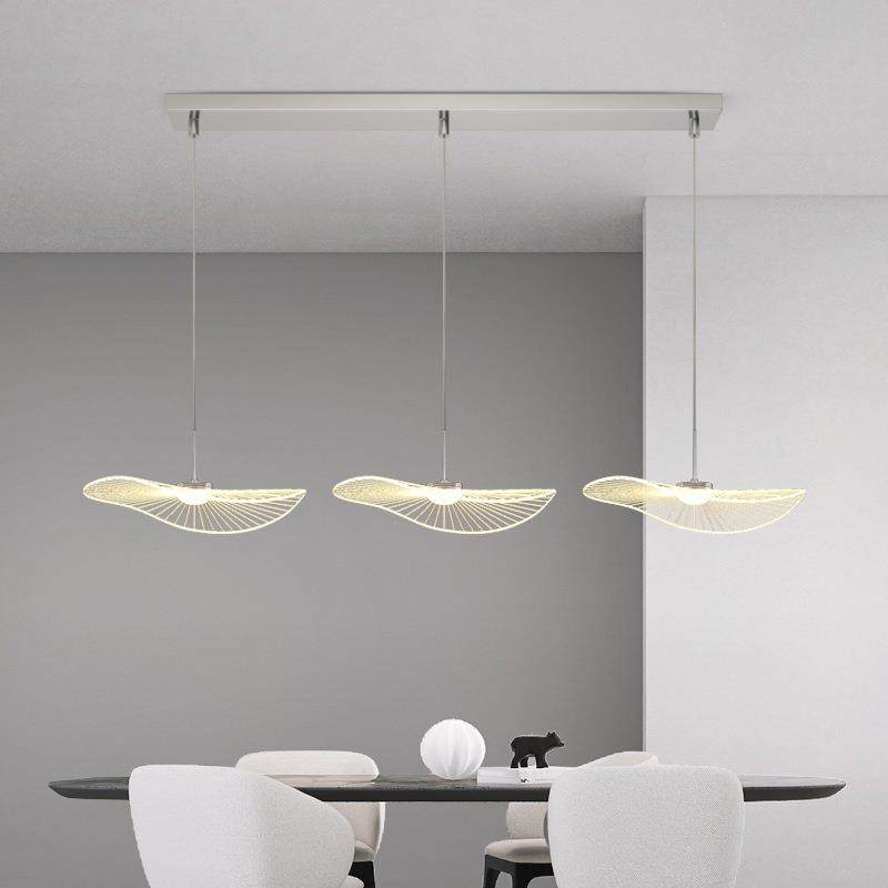 极简餐厅吊灯现代简约设计荷叶卧室床头小吊灯创意艺术草帽饭厅灯,家装灯饰光源,智能吊灯,淘宝优惠券,粉丝福利购,淘宝优惠卷