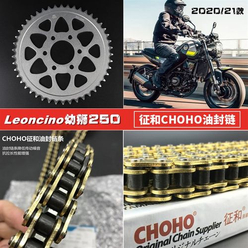 适配贝纳利幼狮250 BJ250小黄龙静音牙盘大小链轮征和油封链条