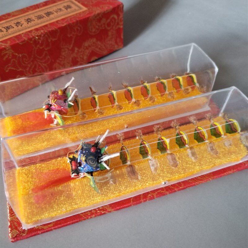潍坊特色工艺品龙头镜框微型精品风筝龙年吉祥双龙戏珠手工制作