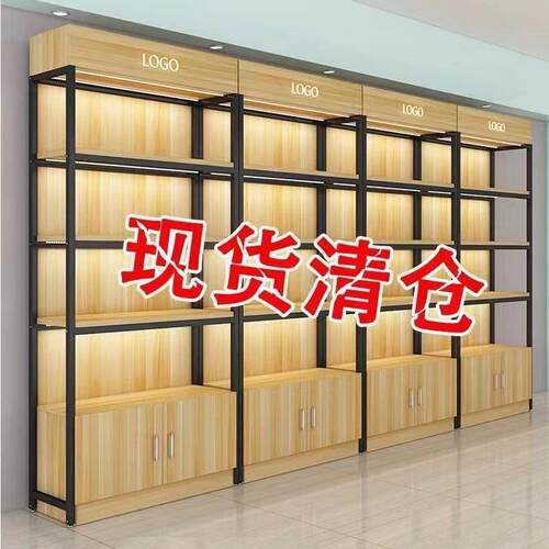 货架展示柜超市置物架多层样品陈列架化妆品架酒柜文具店货柜