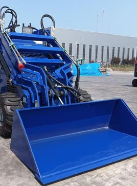 源头工厂轮式装载机 HT430小型农用汽油小铲车 站立式滑移装载机