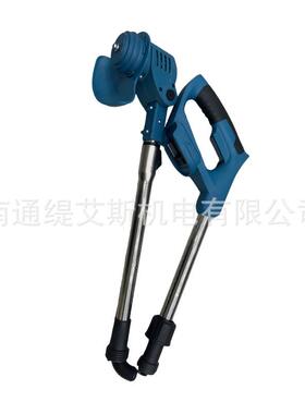 跨境21V折叠电动割草机充电式家用多功能农用除草无线锂电打草机