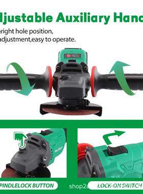跨境爆款工业级21V无刷锂电角磨机切割打磨多功能锂电角磨机CEUL