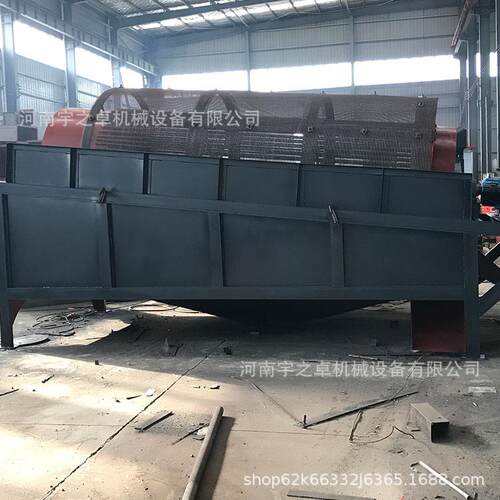 滚筒式筛沙机 筛分效果好 大型全自动无轴滚筒筛石机