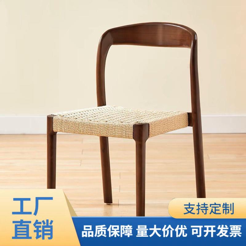 实木餐凳家用客厅可叠放方凳莫奈凳子卧室化妆凳高脚凳简约小凳子