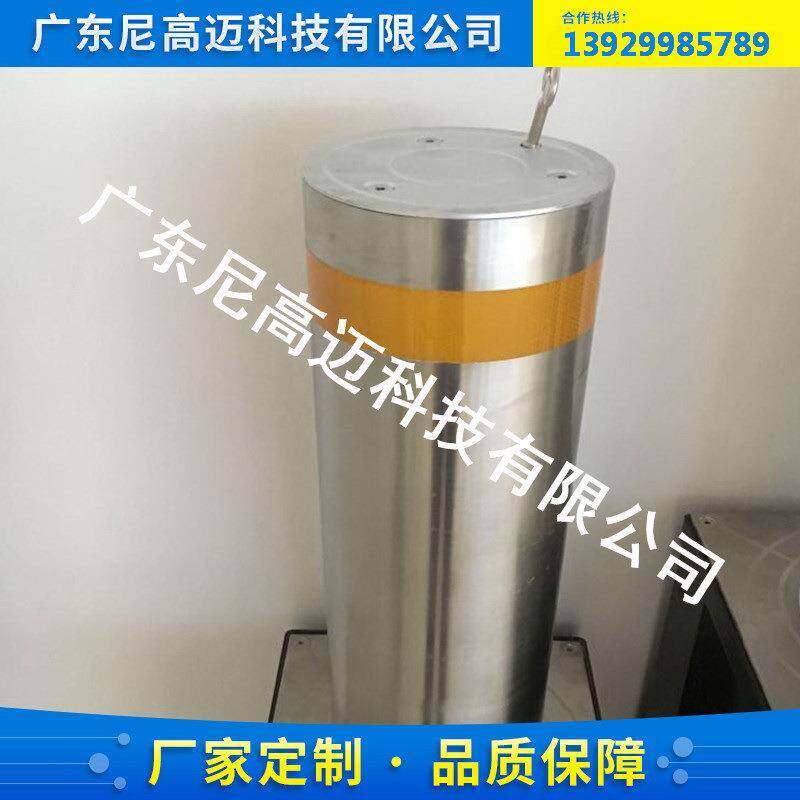 半自动升降路桩 液压式手动升降柱 小区手动路障 不用电升起路桩