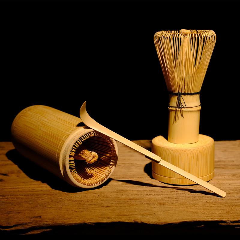 竹筒 茶筅套装 百本立 抹茶搅拌刷 Bamboo maccha stirring 竹制