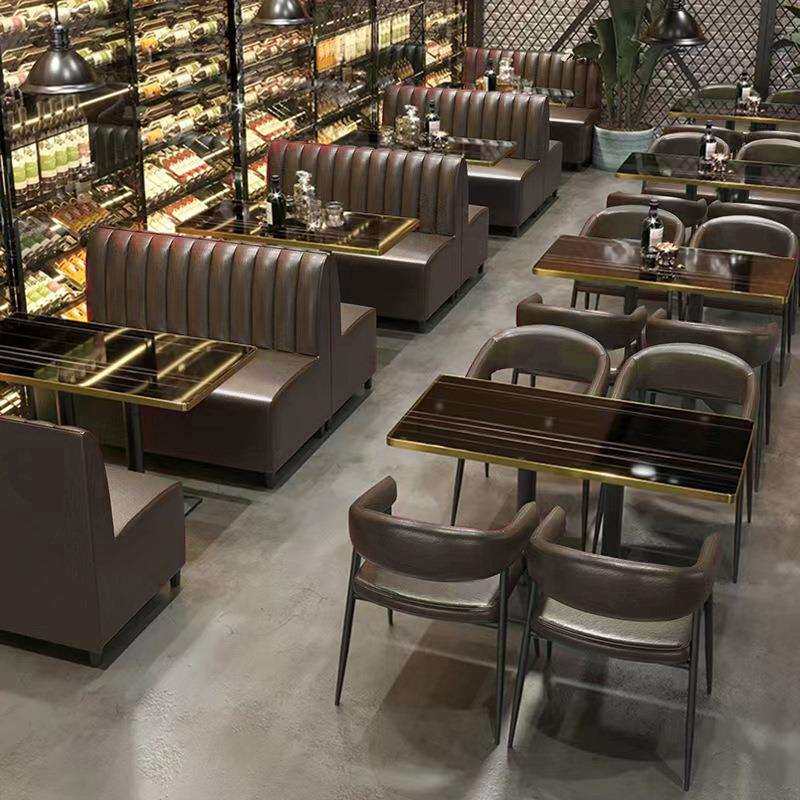 工业风酒吧沙发清吧卡座商用餐饮咖啡餐厅奶茶店烧烤酒馆桌椅组合