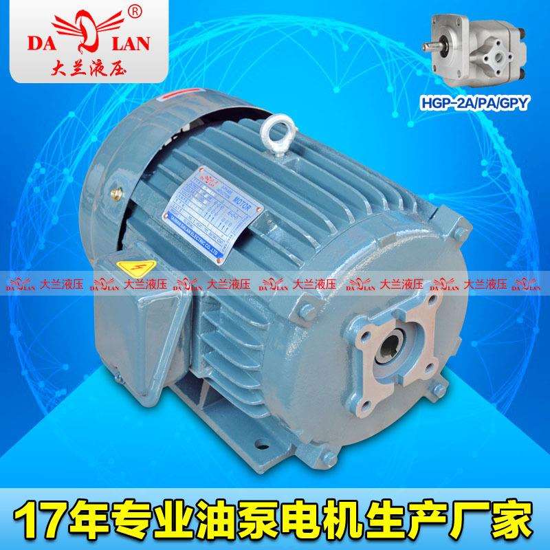5.5HP大兰DALAN木工机械液压电机 HGP-2A油泵电机DL-112M-4-4KW