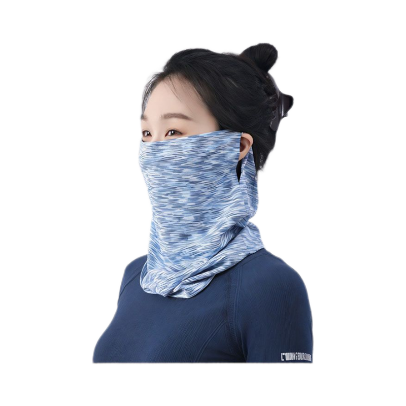 女士挂耳防晒脖套户外骑行透气防紫外线遮脸巾