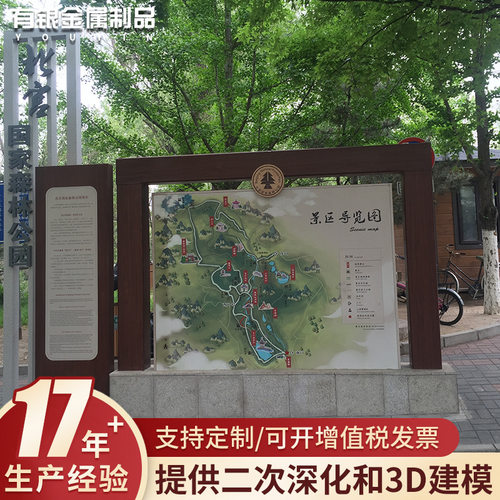 户外仿古文化宣传牌导视系统