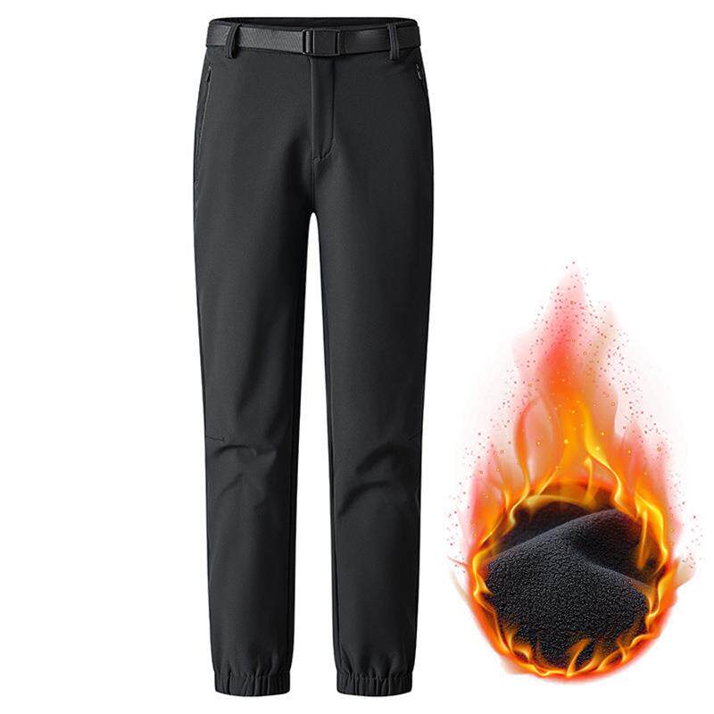 户外冲锋裤男春秋薄款防风防水登山宽松休闲潮流透气薄绒登山裤女