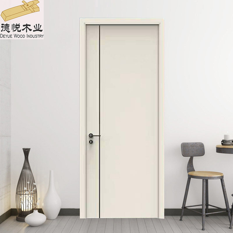 白色简约风格厂家直销室内门家用隔音降噪实木复合烤漆套装门