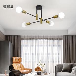 创意北欧吸顶灯客厅卧室酒店客房铁艺吸顶灯跨境亚马逊新款