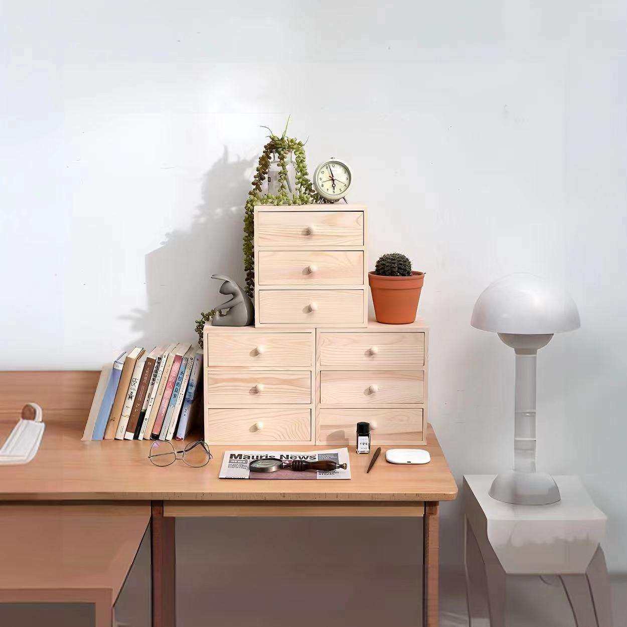 简约桌面收纳柜办公室杂物小物件整理盒抽拉式多层储物木盒,鲜花速递/花卉仿真/绿植园艺,割草机/草坪机,淘宝优惠券,粉丝福利购,淘宝优惠卷