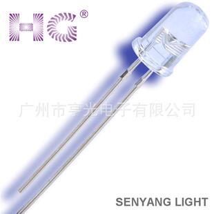 5MM紫灯验钞灯灯珠395-400nm紫光LED灯珠 紫光uv led发光二管