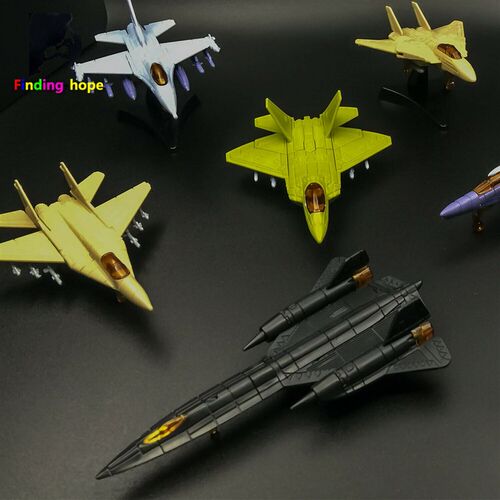4D Assembly Airplane Helicopter Model SR-71 AH-64 F-16 F-22