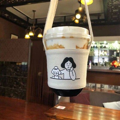 Portable Water Bottle Holder Carry Bag Coffee Cup Storage