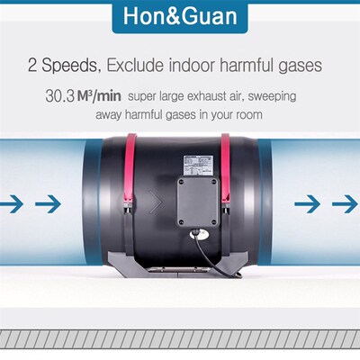 12 AX315 320W Silent Duct Fan Exhaust Fan Hydroponic Air B