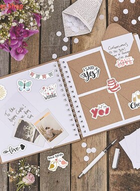 German wedding stickers Blessing Invitation sticker pack
