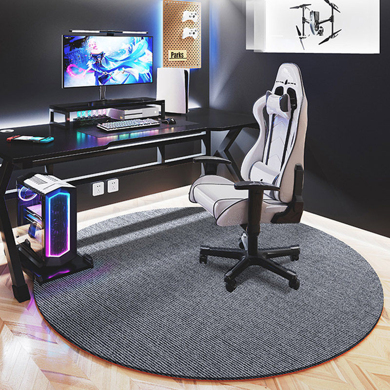 圆形地毯椅子垫电脑椅地垫电竞房电竞椅转椅电竞桌椅木地板保护垫