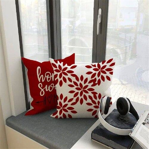 Linen Fabric Pillow Case for Home Couch Bed, Throw Pillow