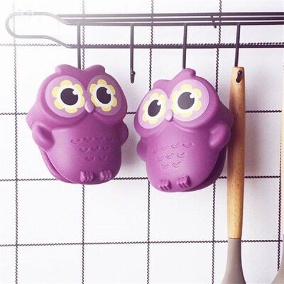 Oven Gloves Owl Potholder Micro-wave Silicone Cooking Pinch