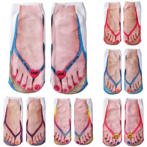 Flip-flops Nail Socks Nail Printing Socks With The Same Onli