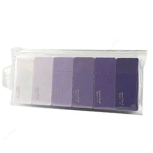 6 Pcs Gradient White Out Correction Tape Set Kawaii Large Ca