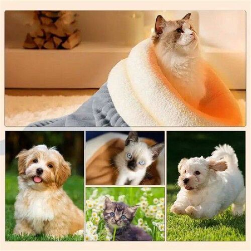 Cat Cave Sleeping Bag Pet Mat Winter Thickening Warming Pad