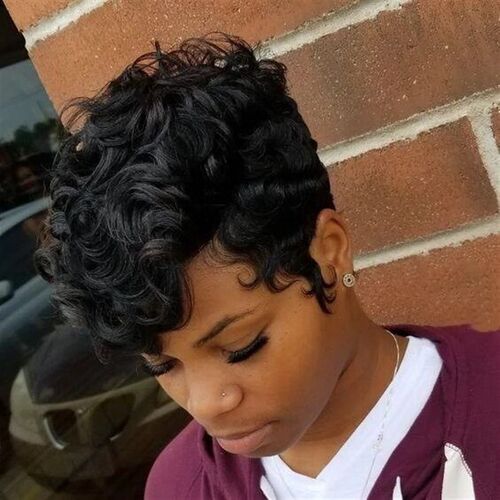 E-commerce Wigs, Short Curly Hair Wigs, Womens Fluffy Small