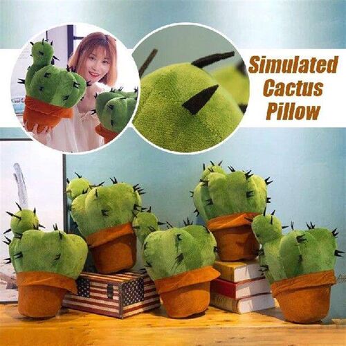 Simulation Cactus Cushion Stuffed Plant Soft Cuddly Toy