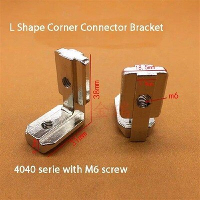 T slot L type 90 Degree 3030 aluminum connector bracket