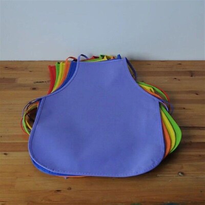12Pcs Kids Colorful Children Single Use Outdoor Aprons