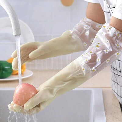 Waterproof Housework Cleaning Gloves Kitchen Cleaning Latex