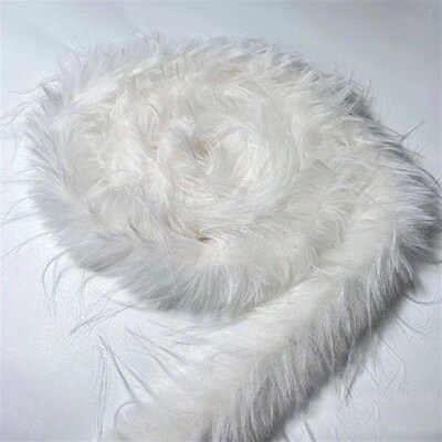 1 Meter DIY Apparel Sewing Fluffy Trim Fabric Winter Faux