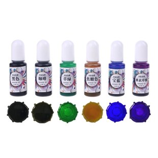 Resin Diffusion Pigment 6pcs Handmade Epoxy DIY Scented 10ml