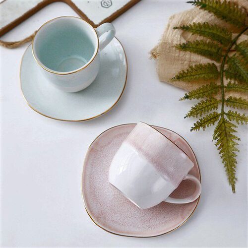 ffee Cup, One Cup, One Saucer, High-end Exquisite Ceramic ff