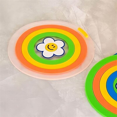 Rainbow 2-in-1 Drain Cover for Bathroom and Kitchen: Odor Pr