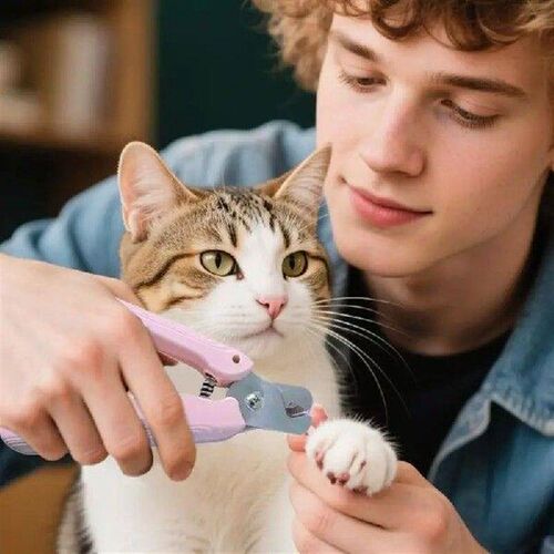 Cat Nail Clipper Quiet Pet Nail Clippers With LED Light